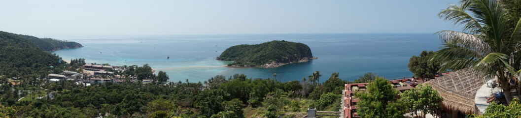 Fototapeta na wymiar Viewpoint of Koh Phangan