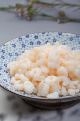 Chinese cuisine shrimps saute