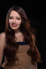Fototapeta premium Young woman with long hair