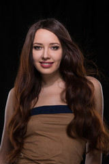 Fototapeta premium Young woman with long hair