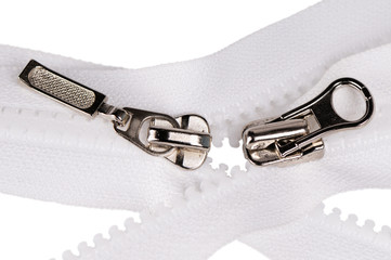 Two zipper fasteners