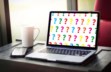 Fototapeta premium ANY Raised Marks Frequently Asked Questions Solution
