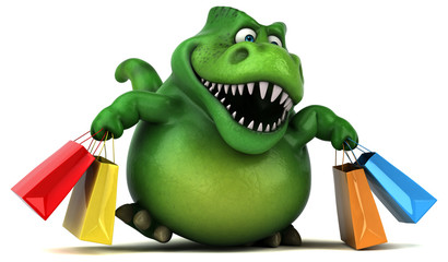 Fun dinosaur - 3D Illustration © Julien Tromeur