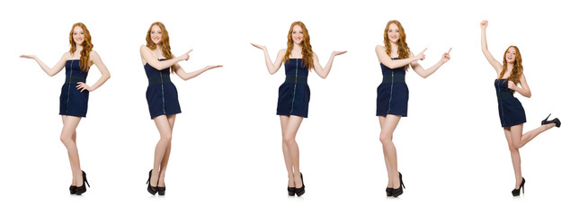 Obraz premium Woman isolated on the white background