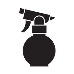 Garden sprayer icon in outline design. Spray bottle silhouette vector illustration.