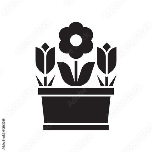 Free Free 233 Silhouette Flower Pot Svg SVG PNG EPS DXF File
