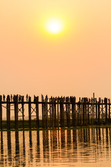U Bein bridge sunset