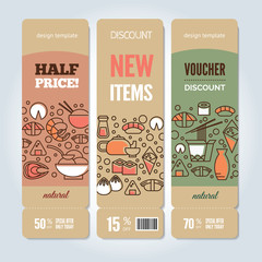 Sushi vertical banners