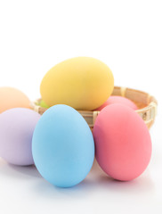 Easter egg on white