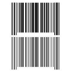 The black grey bar code icon.