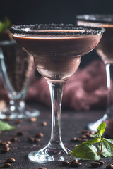 glasses of coffee cocktail
