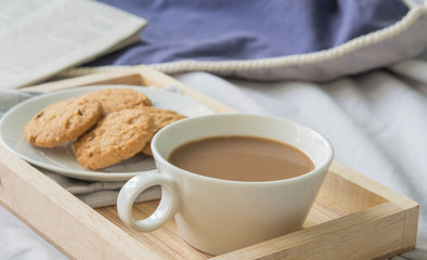 Coffee on the morning bed