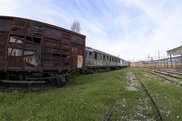 Fototapeta na wymiar details of from old Haydarpaşa train statinon in Istanbul