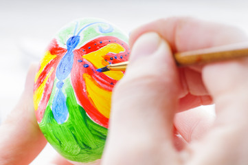 Colorful easter eggs. Coloring. Prepare to Easter