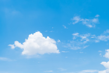 clouds in the blue sky