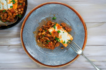 Cod, bean and chorizo stew