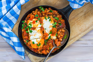 Cod, bean and chorizo stew