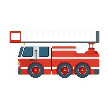 fire engine on white