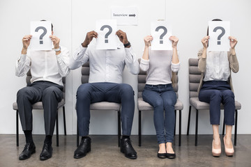 People Waiting for Job Interview Concept