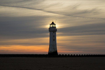 Perch Rock Lighthouse Glow