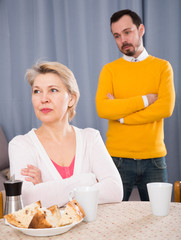 Son proves to mother his position