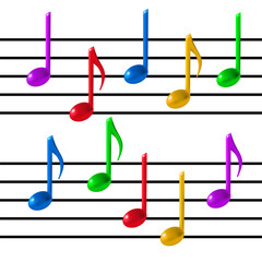 Music note vector