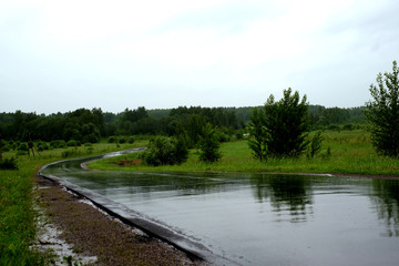 Мокрая дорога