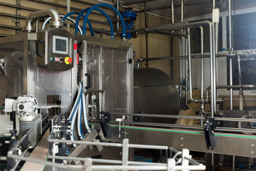 View on dairy production gear on the works