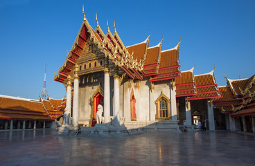 Wat Benchamabophit Dusitvanaram - The Marble Temple, Bangkok. Thailand