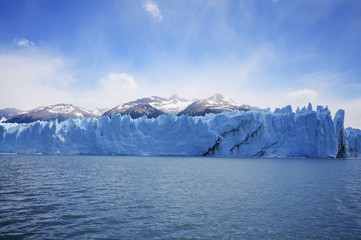 Obraz na płótnie Canvas Perito Moreno Glacier, the most beautiful glaciers in the world. Located in Patagonia, Argentina. Travel Destination. Global Warming.