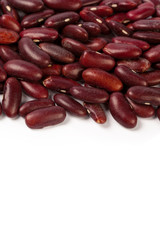 Red bean isolated on white background