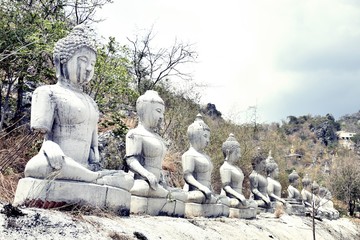 Buddha in the abandoned temple