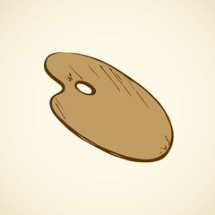 Palette. Vector drawing