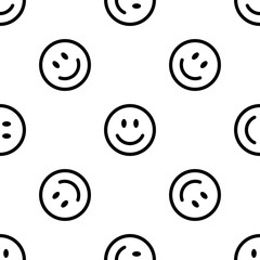Smile line icon pattern