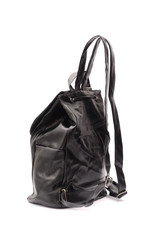 Fototapeta premium women's leather backpack isolated