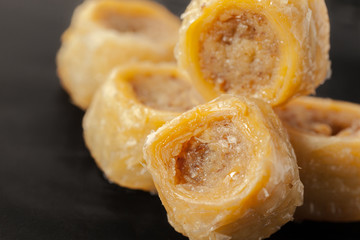 traditional eastern desserts on the table