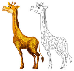 Doodles drafting animal for giraffe