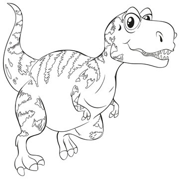 Doodle animal for T-Rex dinosaur