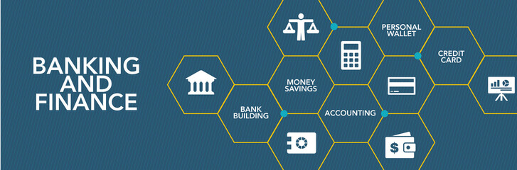 Bankıng And Fınance Icon Concept