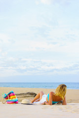 Woman at the beach in Thailand