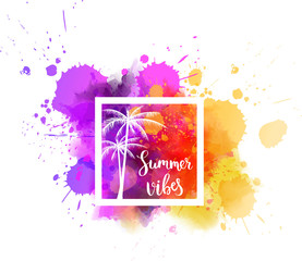 Splash watercolored background