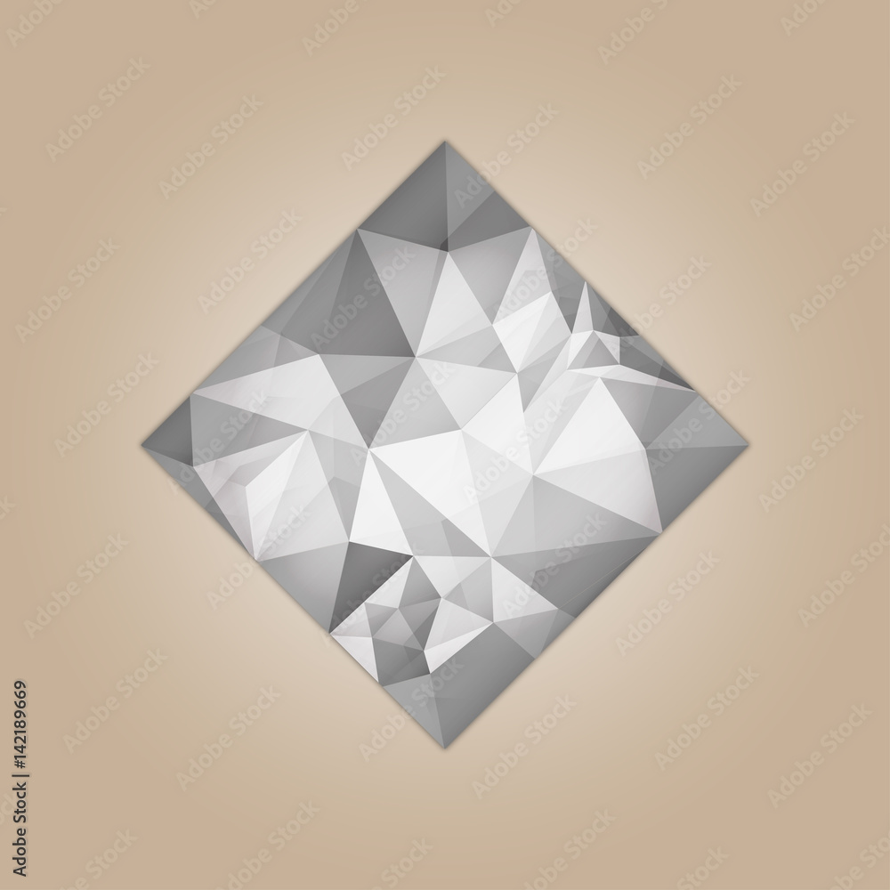 Wall mural Diamond square shape