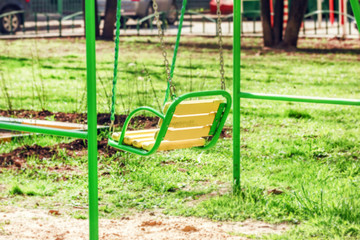 Baby swings at playground