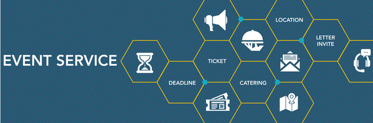 Event Servıce Icon Concept