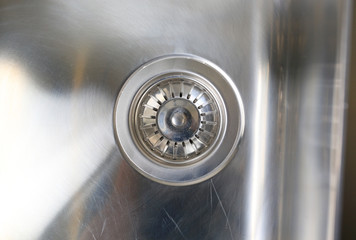 Drain hole in sink