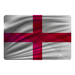 Fototapeta premium National flag of England in modern design style.