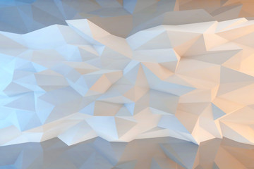 design element. 3D illustration. rendering. triangles textured wall