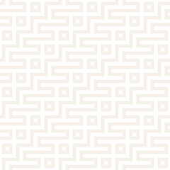 Maze Tangled Lines Contemporary Graphic. Abstract Geometric Background Design. Vector Seamless Pattern.