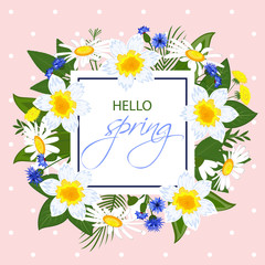 Postcard happy spring