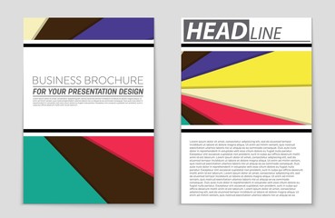 Obraz premium Abstract vector layout background set. For art template design, list, front page, mockup brochure theme style, banner, idea, cover, booklet, print, flyer, book, blank, card, ad, sign, sheet,, a4.